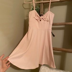 *NWT* Forever 21 Tie-Front Pink Skater Dress